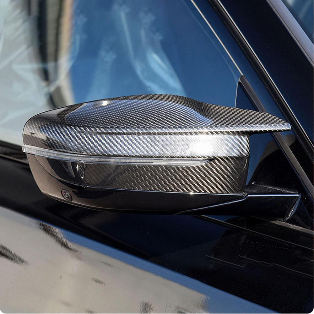 bmw g chassis carbon fiber mirror cap side view