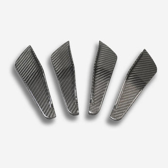 bmw m2 g87 carbon fiber front bumper canards top view