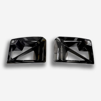 bmw m2 g87 mp style carbon fiber air ducts front view