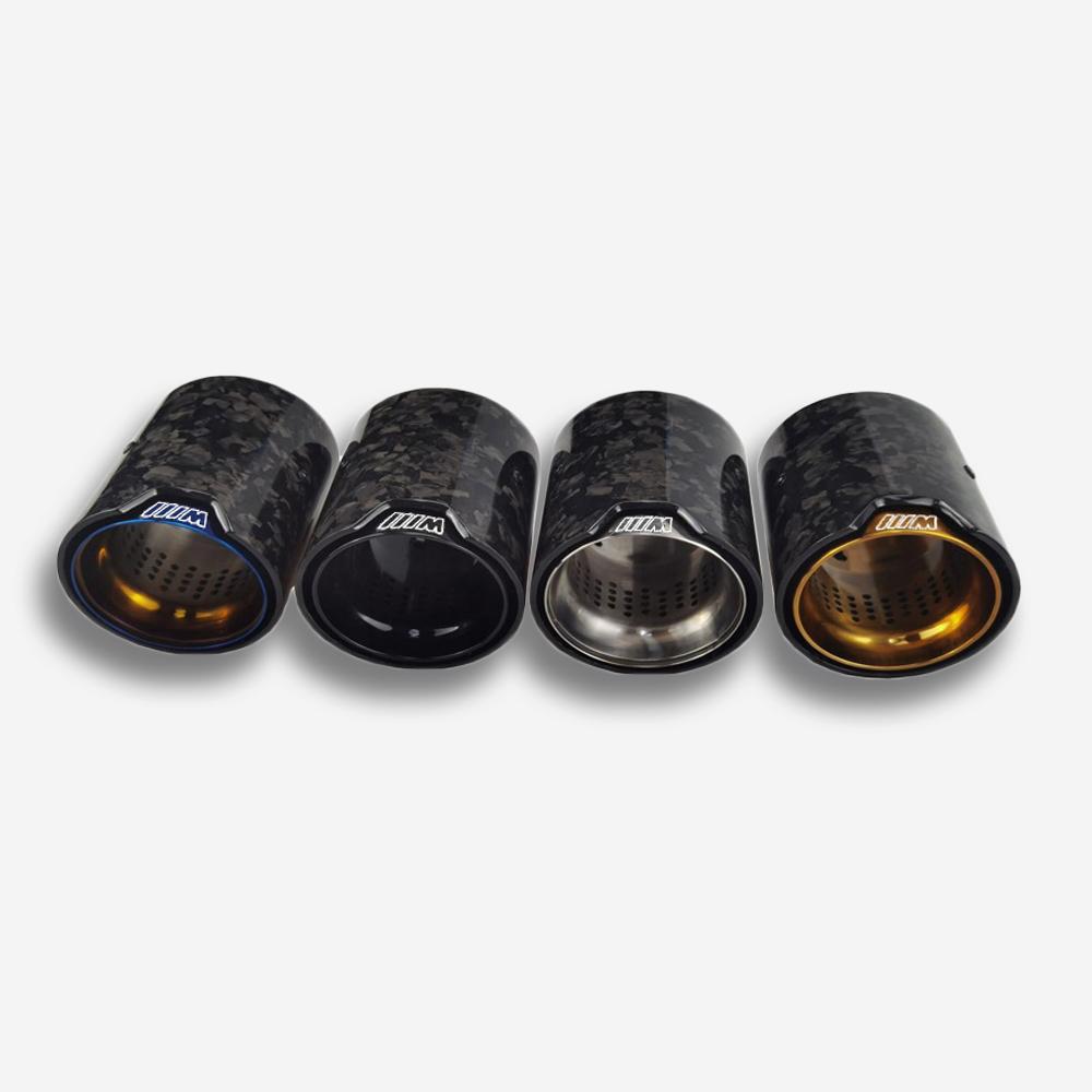 bmw m2 m3 m4 g80 g82 g87 f80 f82 f87 m performance style forged carbon fiber exhaust tips collection view