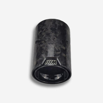 bmw m2 m3 m4 g80 g82 g87 f80 f82 f87 m performance style forged carbon fiber exhaust tips gloss black