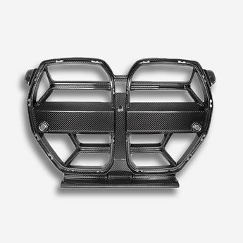bmw m3 m4 g80 g82 csl style carbon fiber front grille front view