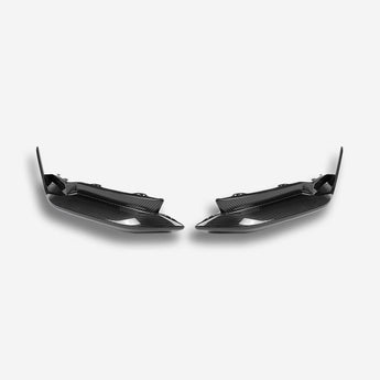 bmw m4 g82 carbon fiber canard splitters front view