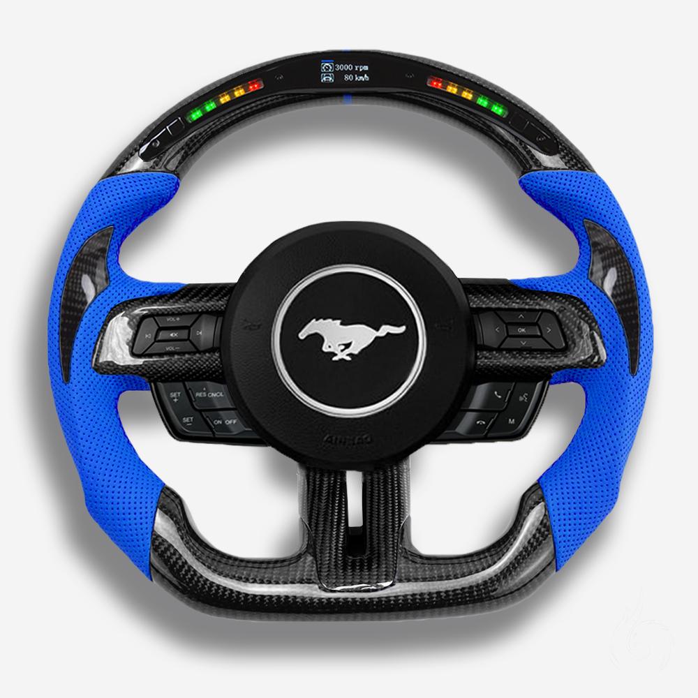ford mustang carbon fiber steering wheel