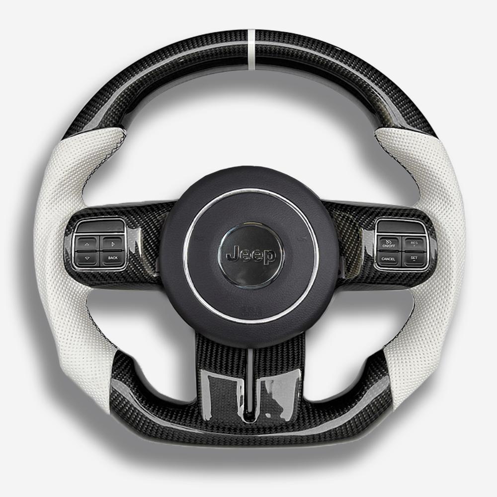jeep wrangler 2010-2017 carbon fiber steering wheel
