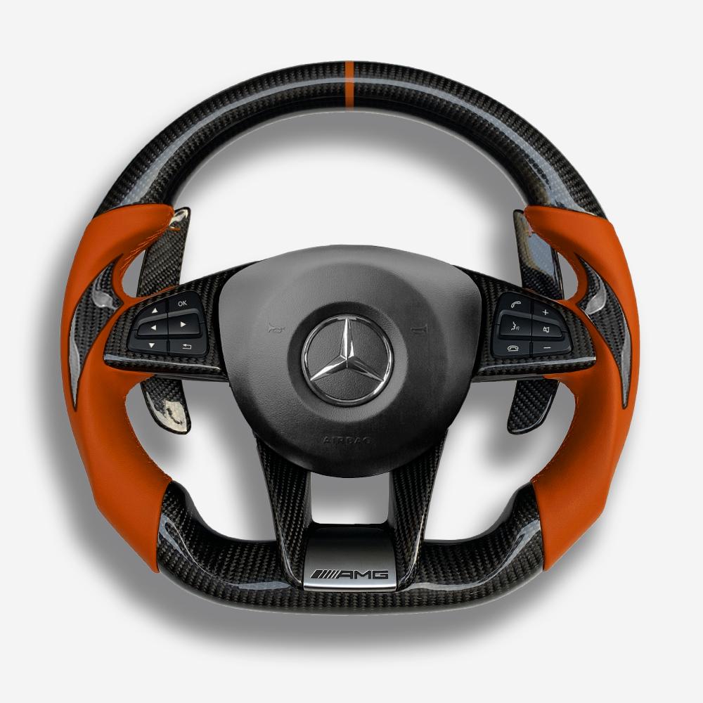mercedes 2016-2019 custom carbon fiber steering wheel