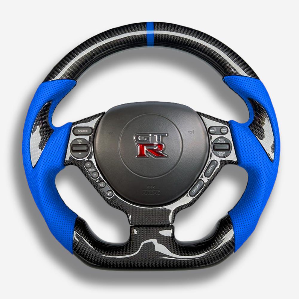 nissan gtr 2009-2016 carbon fiber steering wheel