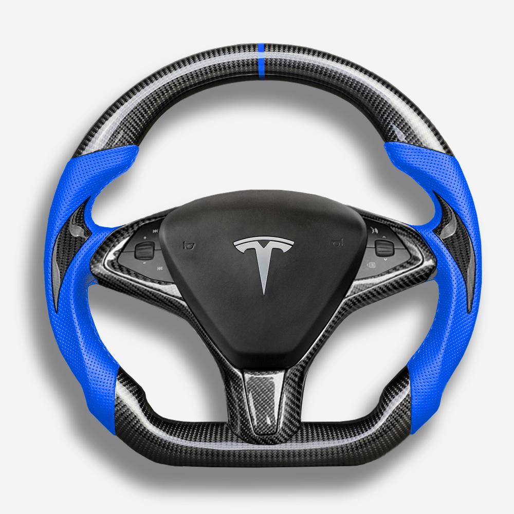 tesla model x s carbon fiber steering wheel