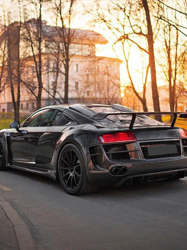 audi r8 carbon fiber spoiler