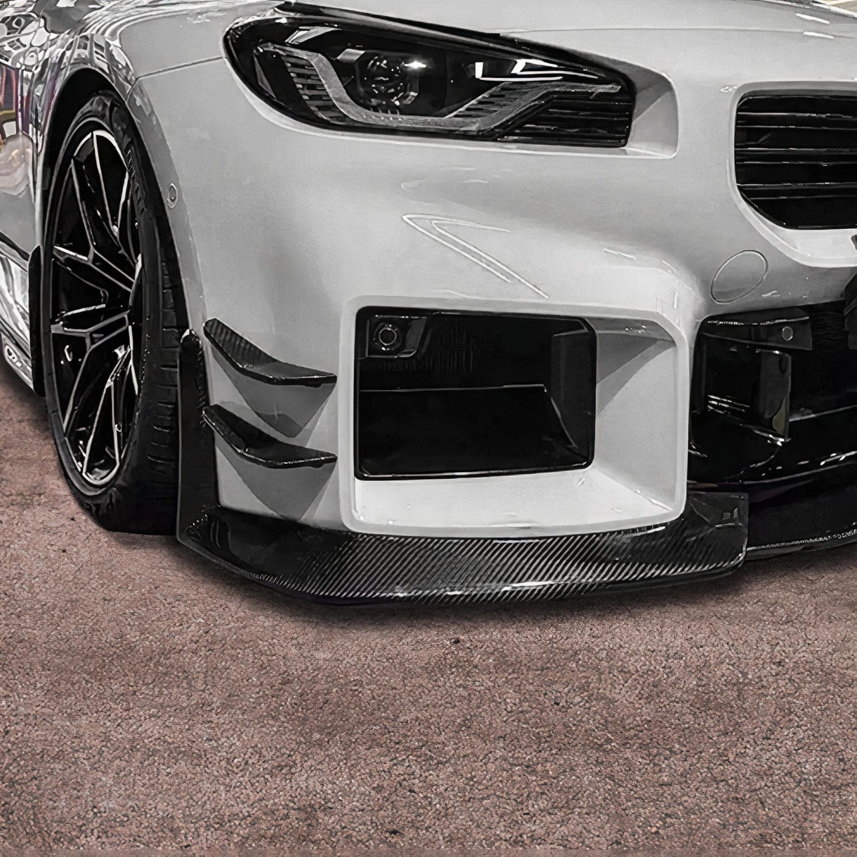 Carbon Fiber Front Bumper Canards - BMW M2 G87