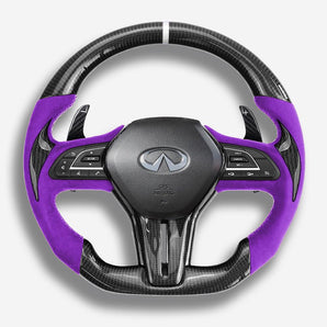 infiniti q60 custom carbon fiber steering wheel