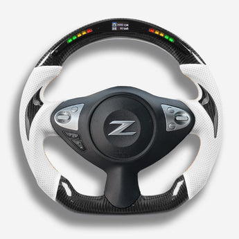 Nissan 370z Custom Carbon Fiber Steering Wheel – FlamingHawk