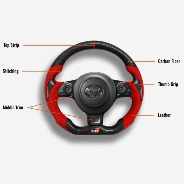 Toyota GR 86 [2021+] Carbon Fiber Steering Wheel